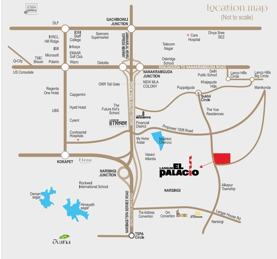 Lansum El Palacio Location Map